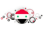 Syria. Circle background. Download icon.