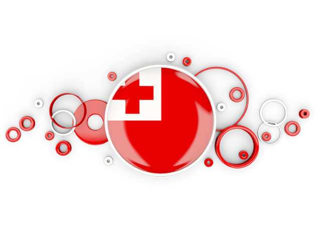 Circle background. Download flag icon of Tonga at PNG format