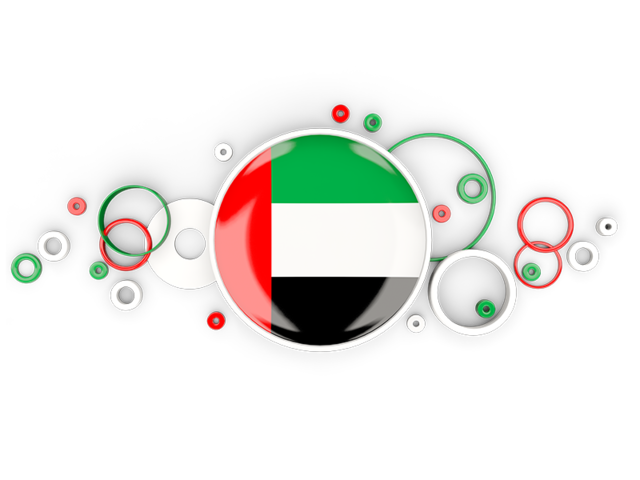 Circle background. Download flag icon of United Arab Emirates at PNG format