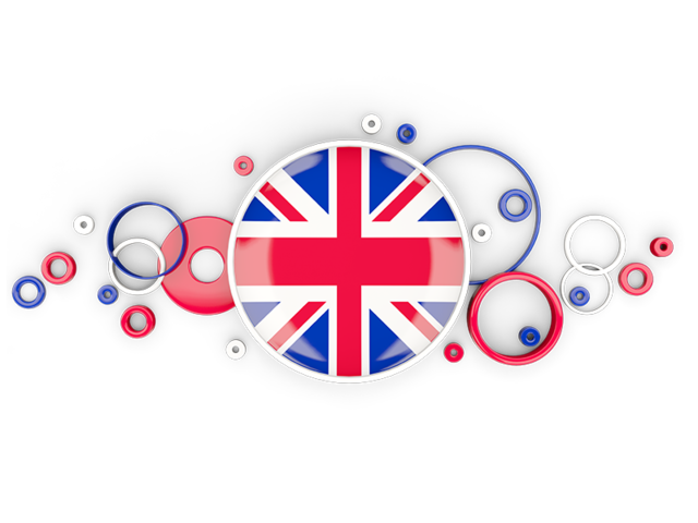 Circle background. Download flag icon of United Kingdom at PNG format