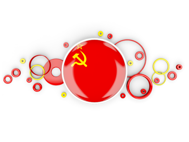 Circle background. Download flag icon of Soviet Union at PNG format