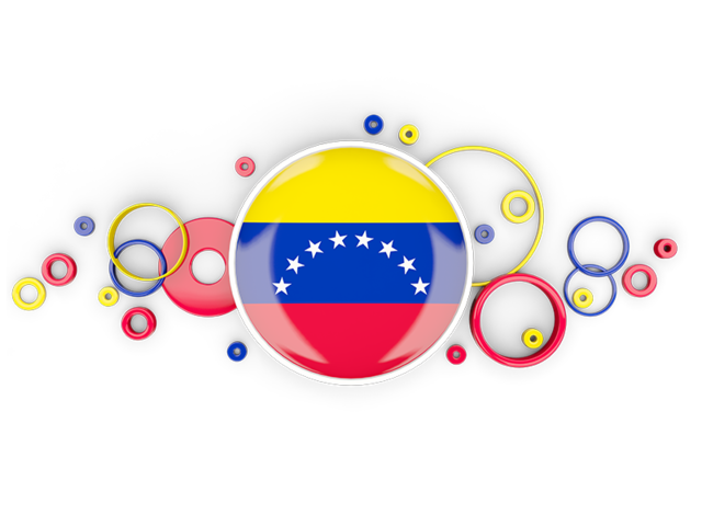 Circle background. Download flag icon of Venezuela at PNG format