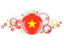 Vietnam. Circle background. Download icon.