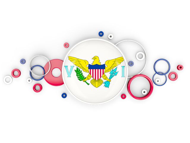 Circle background. Download flag icon of Virgin Islands of the United States at PNG format