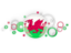 Wales. Circle background. Download icon.