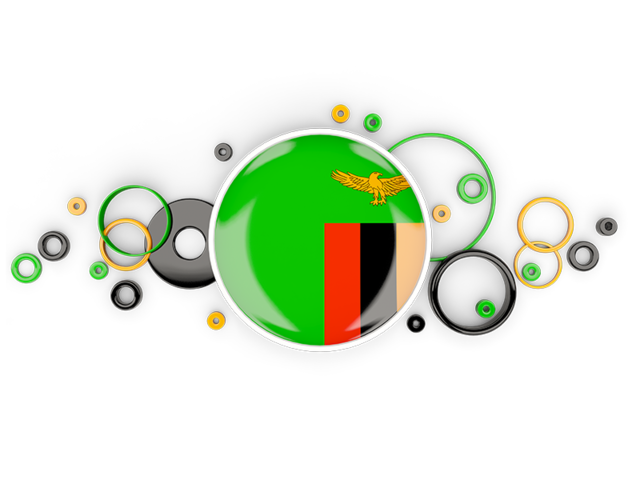 Circle background. Download flag icon of Zambia at PNG format