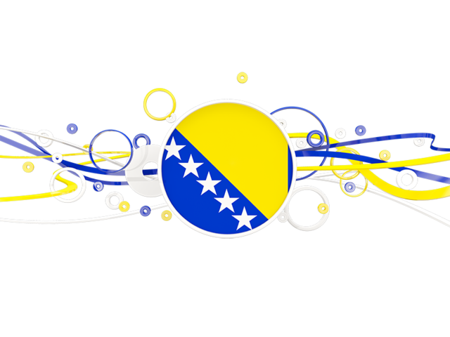 Circles with lines. Download flag icon of Bosnia and Herzegovina at PNG format