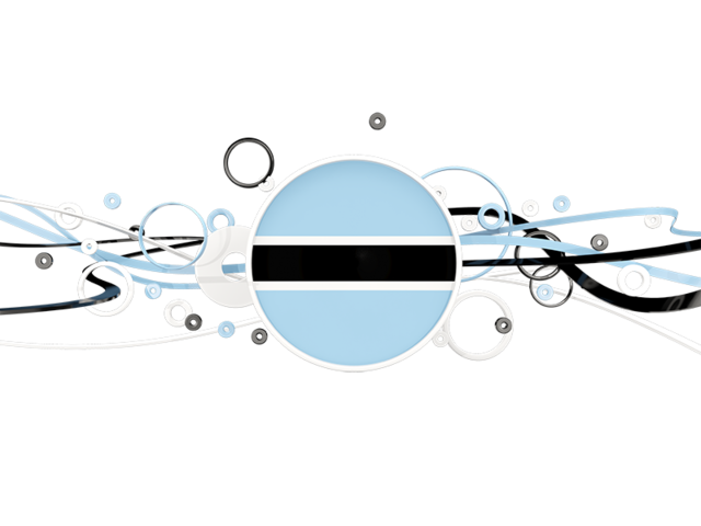 Circles with lines. Download flag icon of Botswana at PNG format