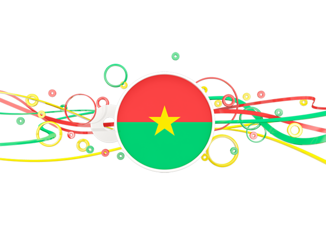 Circles with lines. Download flag icon of Burkina Faso at PNG format