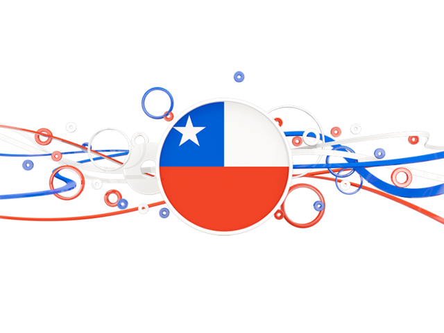 Circles with lines. Download flag icon of Chile at PNG format