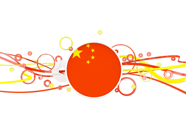 Circles with lines. Download flag icon of China at PNG format