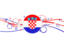 Croatia. Circles with lines. Download icon.