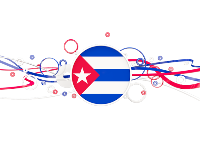 Circles with lines. Download flag icon of Cuba at PNG format