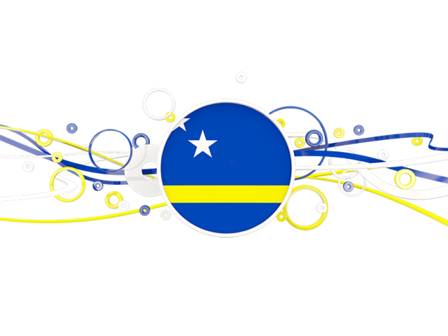 Circles with lines. Download flag icon of Curacao at PNG format