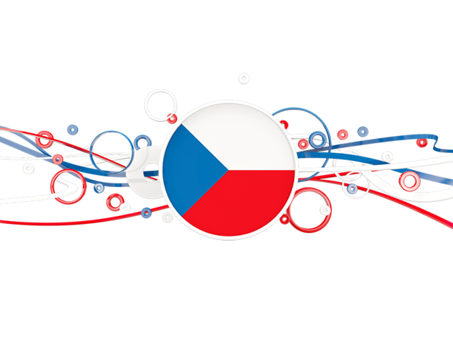 Circles with lines. Download flag icon of Czech Republic at PNG format