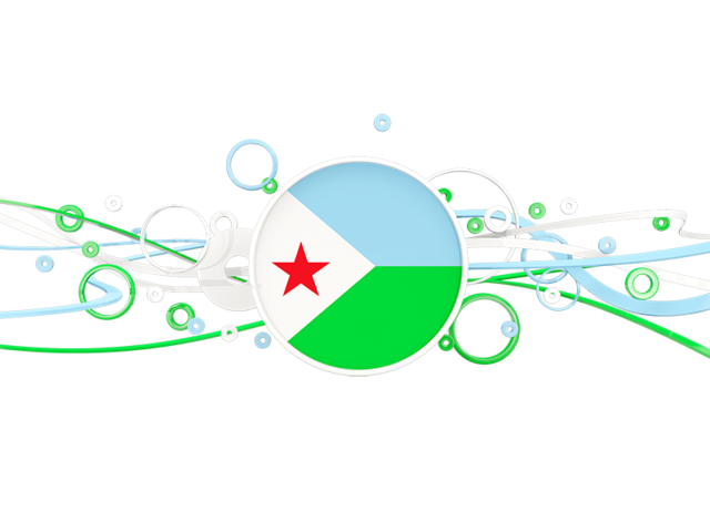 Circles with lines. Download flag icon of Djibouti at PNG format