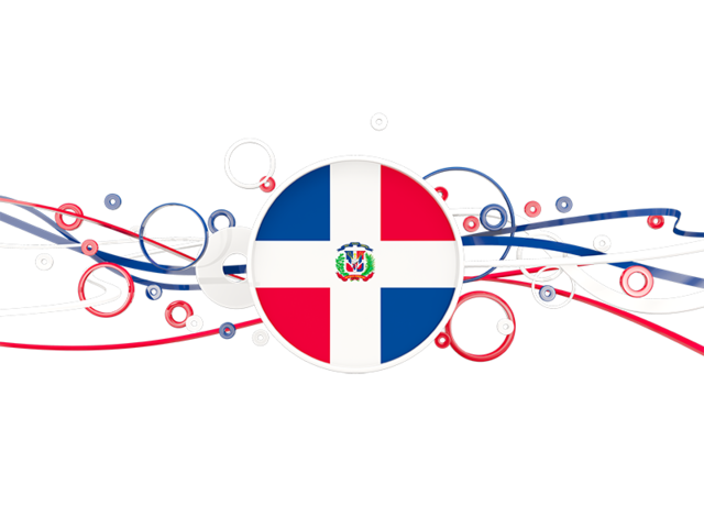 Circles with lines. Download flag icon of Dominican Republic at PNG format