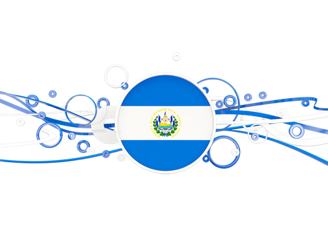 Circles with lines. Download flag icon of El Salvador at PNG format