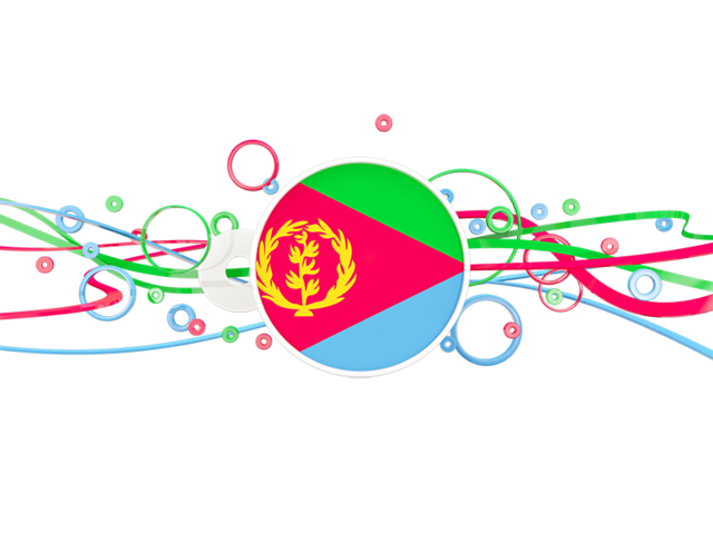 Circles with lines. Download flag icon of Eritrea at PNG format
