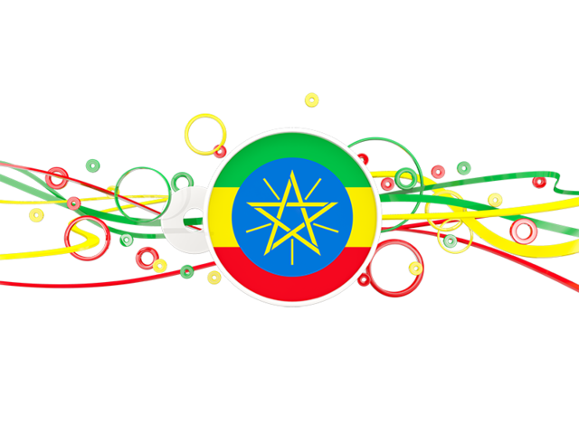 Circles with lines. Download flag icon of Ethiopia at PNG format