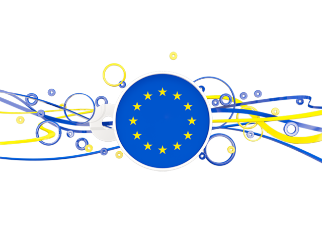 Circles with lines. Download flag icon of European Union at PNG format