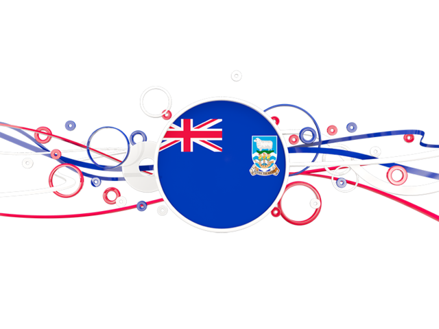 Circles with lines. Download flag icon of Falkland Islands at PNG format