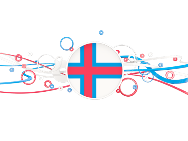Circles with lines. Download flag icon of Faroe Islands at PNG format