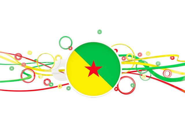 Circles with lines. Download flag icon of French Guiana at PNG format