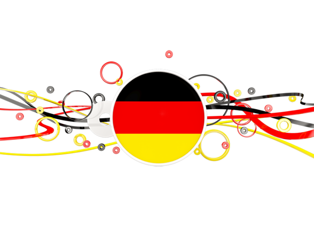 Узор из кругов и линий. Скачать флаг. Германия