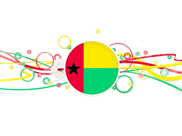 Circles with lines. Download flag icon of Guinea-Bissau at PNG format