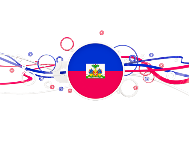 Circles with lines. Download flag icon of Haiti at PNG format