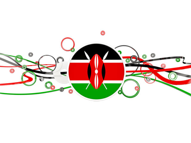 Circles with lines. Download flag icon of Kenya at PNG format