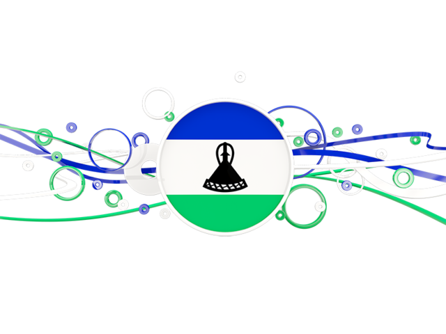 Circles with lines. Download flag icon of Lesotho at PNG format