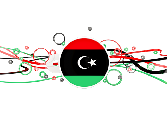 Circles with lines. Download flag icon of Libya at PNG format