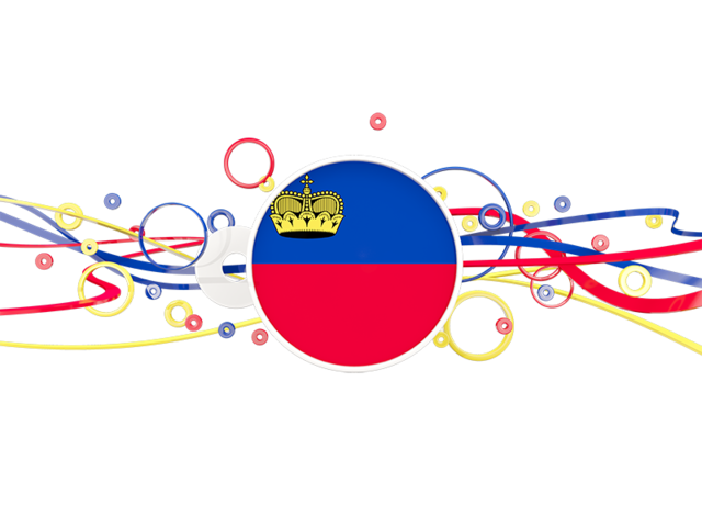 Circles with lines. Download flag icon of Liechtenstein at PNG format