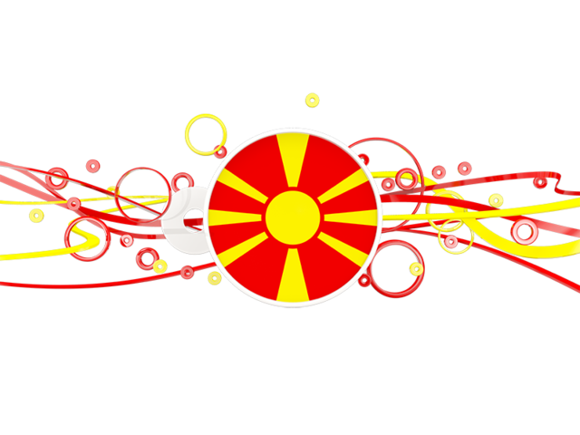 Circles with lines. Download flag icon of Macedonia at PNG format