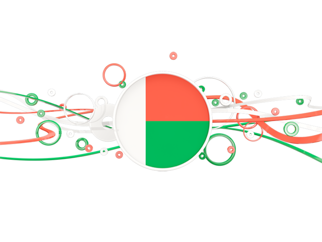 Circles with lines. Download flag icon of Madagascar at PNG format