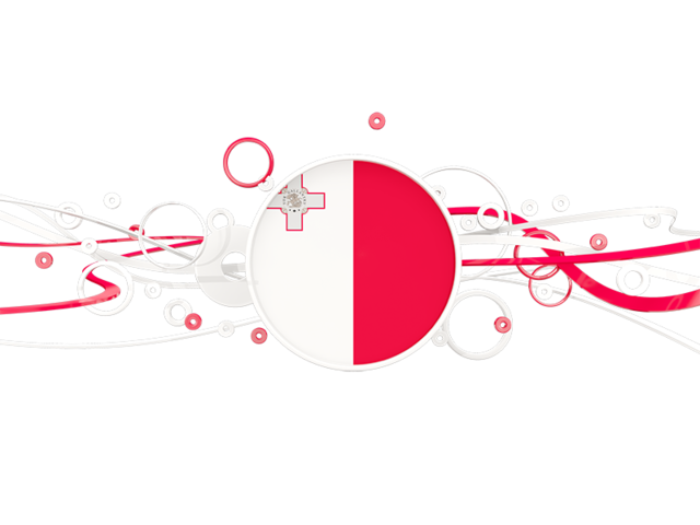 Circles with lines. Download flag icon of Malta at PNG format