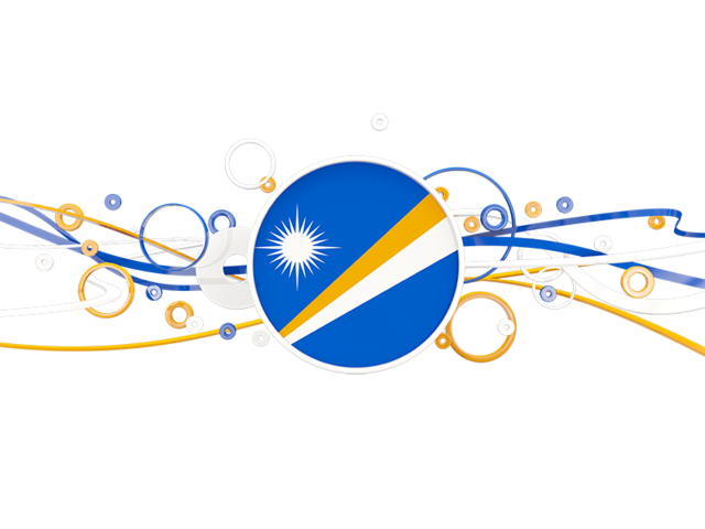 Circles with lines. Download flag icon of Marshall Islands at PNG format