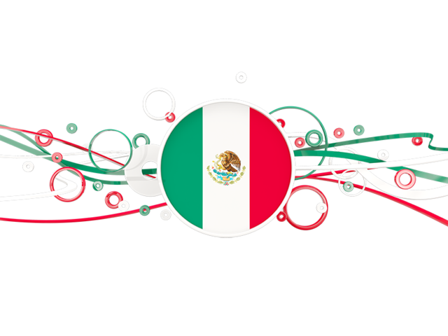 Circles with lines. Download flag icon of Mexico at PNG format