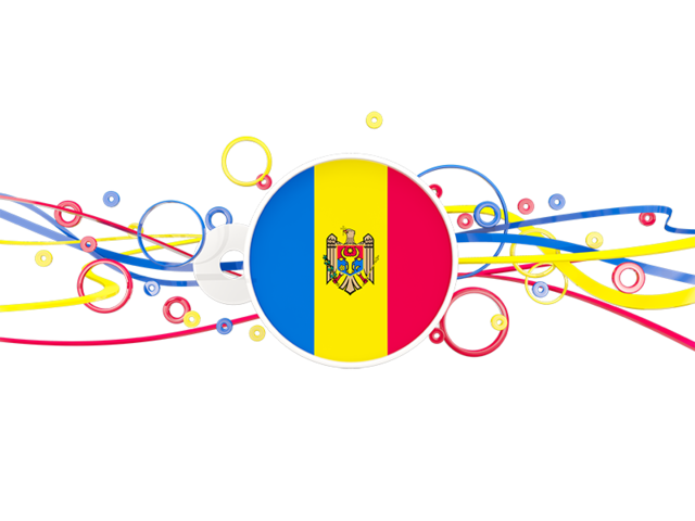 Circles with lines. Download flag icon of Moldova at PNG format