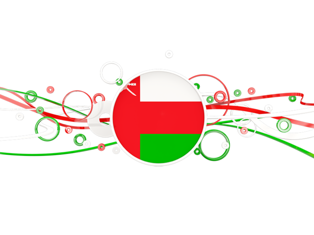 Circles with lines. Download flag icon of Oman at PNG format