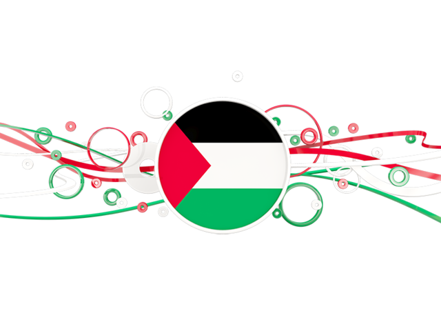 Circles with lines. Download flag icon of Palestinian territories at PNG format