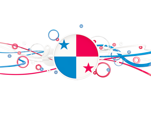 Circles with lines. Download flag icon of Panama at PNG format