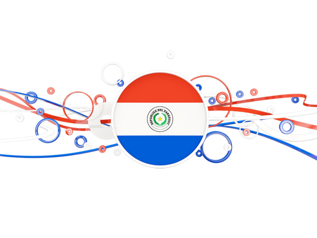 Circles with lines. Download flag icon of Paraguay at PNG format