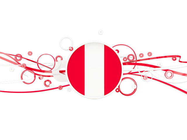 Circles with lines. Download flag icon of Peru at PNG format