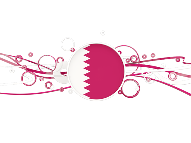 Circles with lines. Download flag icon of Qatar at PNG format