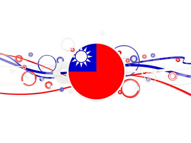 Узор из кругов и линий. Скачать флаг. Тайвань