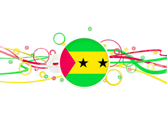 Circles with lines. Download flag icon of Sao Tome and Principe at PNG format