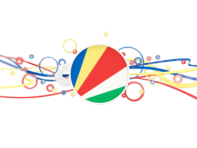 Circles with lines. Download flag icon of Seychelles at PNG format